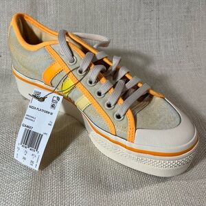 Adidas Nizza Platform Originals "Almost Yellow" gx4607 NWT Original box